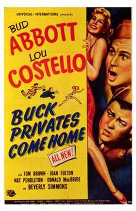 Framed Abbott and Costello, Buck Privates Come Home, c.1947 Print