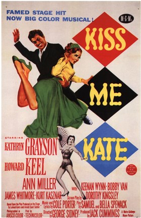 Framed Kiss Me Kate Print