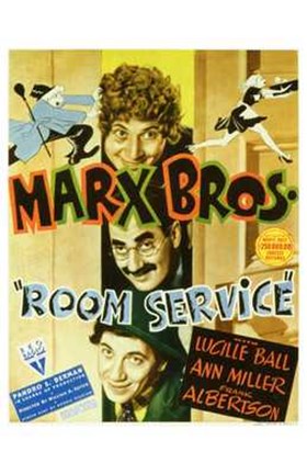 Framed Room Service Marx Brothers Print