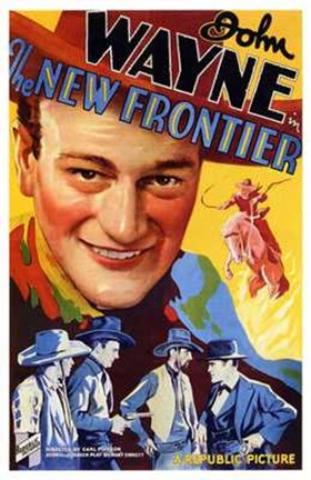 Framed New Frontier John Wayne Print