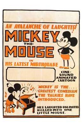 Framed Mickey the Mouse Print