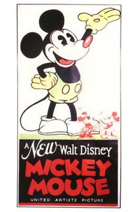 Framed New Walt Disney Mickey Mouse Print