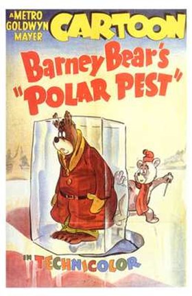 Framed Barney Bear&#39;s Polar Pest Print
