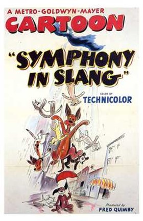 Framed Symphony in Slang Print