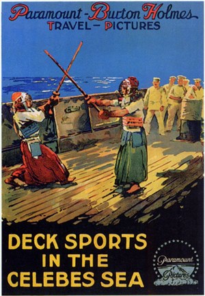 Framed Deck Sports in the Celebes Sea Print