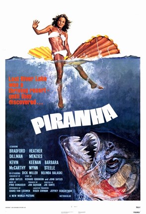 Framed Piranha Print