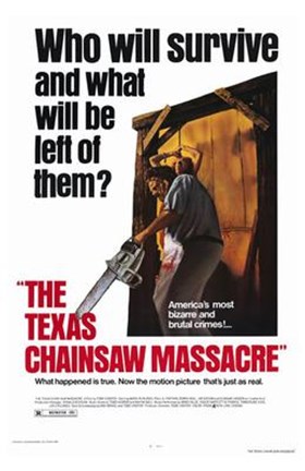 Framed Texas Chainsaw Massacre Who Will Survive Print