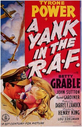 Framed Yank in the Raf - movie cover Print