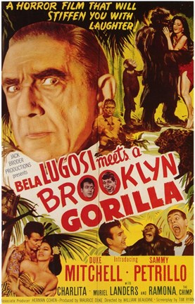 Framed Bela Lugosi Meets a Brooklyn Gorilla Print