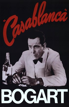 Framed Casablanca Bogart Print