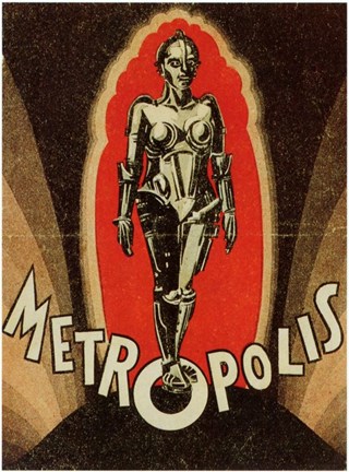 Framed Metropolis Robot Print