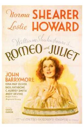 Framed Romeo and Juliet Shearer &amp; Howard Print