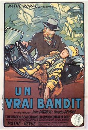 Framed Un Vrai Bandit Print