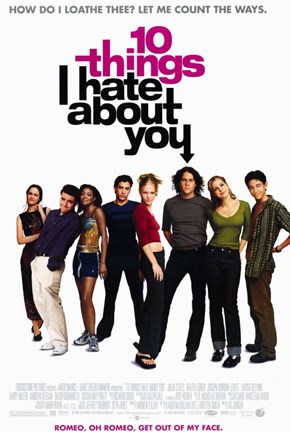 Framed Ten Things I Hate About You Film Print