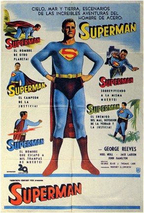 Framed Superman Classic (Spanish) Print