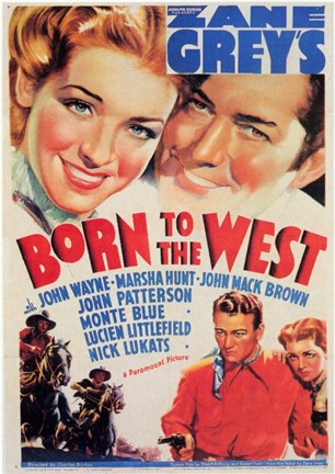 Framed Born to the West Print