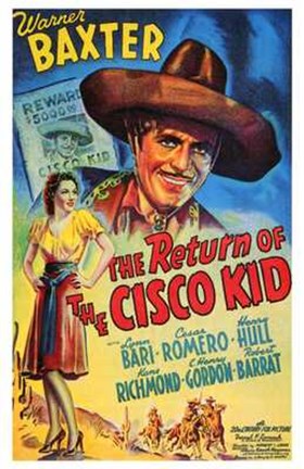 Framed Return of the Cisco Kid Print