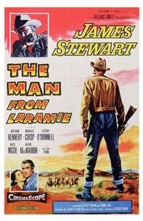 Framed Man from Laramie Western Print