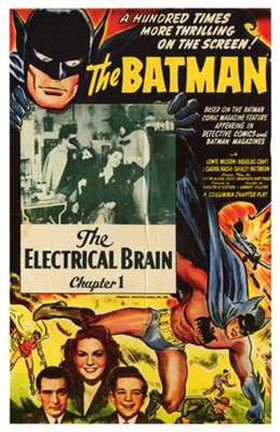 Framed Batman The Electrical Brain Print