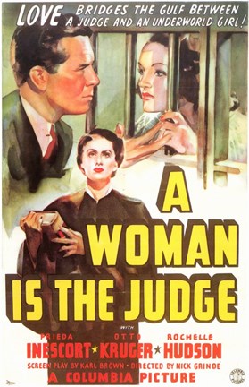 Framed Woman is the Judge Print