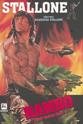 Rambo First Blood Part 2 Sylvester Stallone Poster By Unknown At Framedart Com