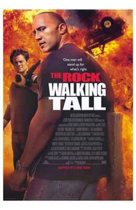 Framed Walking Tall The Rock Print