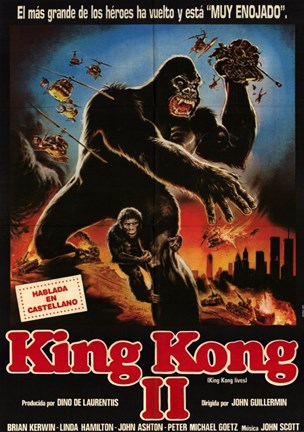 Framed King Kong Lives Print