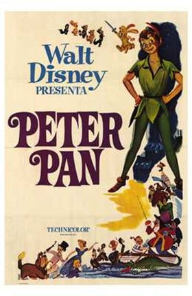Framed Peter Pan by Disney Print