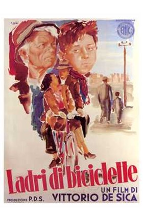 Framed Bicycle Thief - Italian Print
