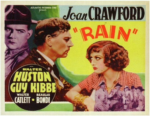 Framed Rain With Huston And Crawford Print