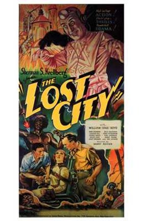 Framed Lost City Vintage Print