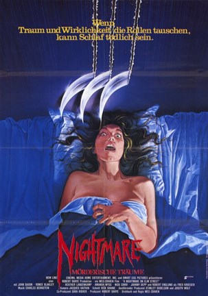 Framed Nightmare on Elm Street  a - woman Print