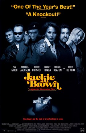 Framed Jackie Brown Cast Print