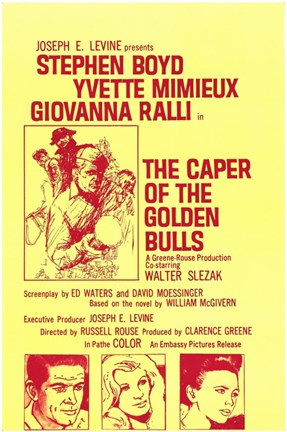 Framed Caper of the Golden Bulls Print