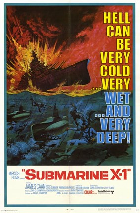 Framed Submarine X-1 Print