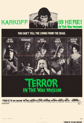 Framed Terror in the Wax Museum Print