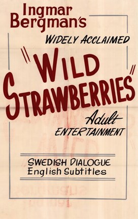 Framed Wild Strawberries - vertical Print