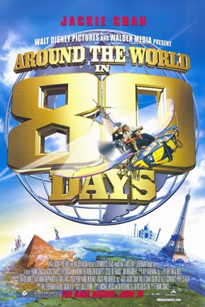 Framed Around the World in 80 Days Jackie Chan Print