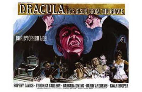 Framed Dracula Has Risen from the Grave Christopher Lee Print