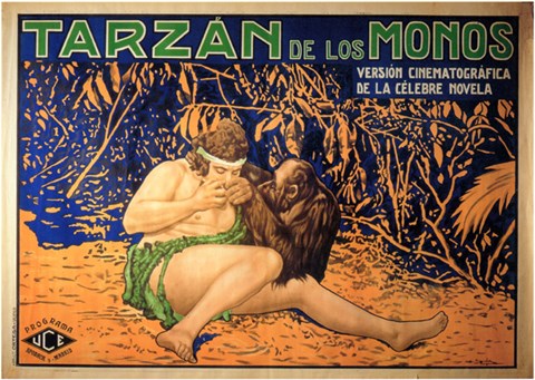 Framed Tarzan of the Apes, c.1917 (Spanish) - style A Print