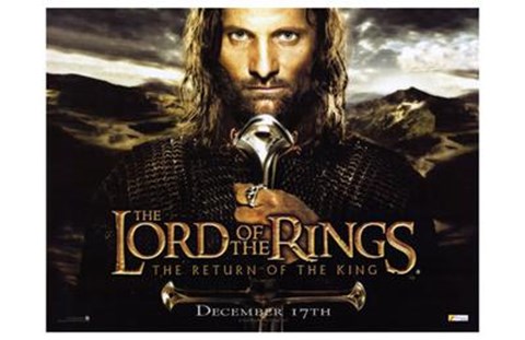 Framed Lord of the Rings: Return of the King Closeup Print