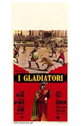 Framed Demetrius and the Gladiators Print