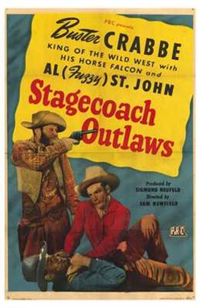 Framed Stagecoach Outlaws Print