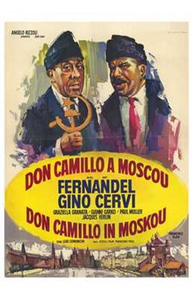 Framed Don Camillo in Moscow Print