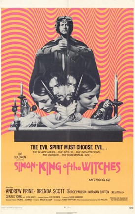Framed Simon King of the Witches Print