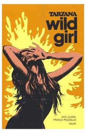 Framed Tarzana the Wild Girl, c.1969 Print