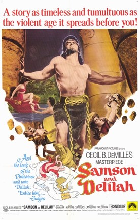 Framed Samson and Delilah Print