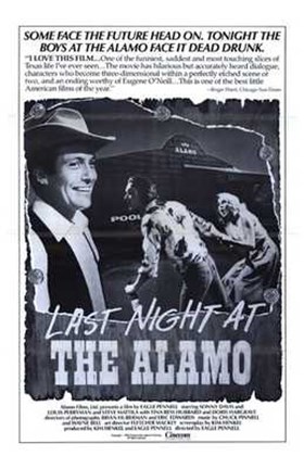 Framed Last Night At the Alamo Print