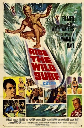 Framed Ride the Wild Surf Print