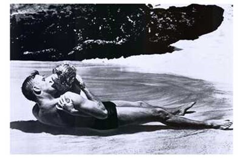 Framed from Here to Eternity - black and white Print